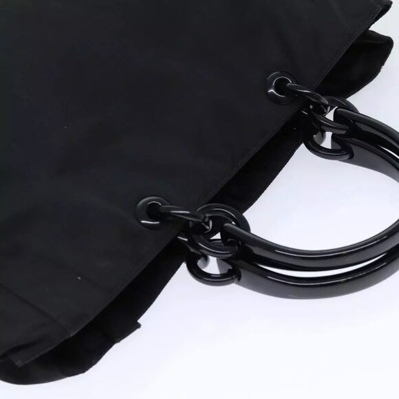 PRADA Hand Bag Nylon Black Auth ep4308 - Picture 6 of 16